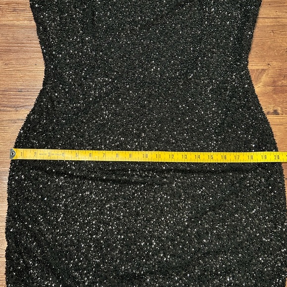 NWT Oh Polly Embellished Open-Back Midaxi Dress in Black - Picture 16 of 17